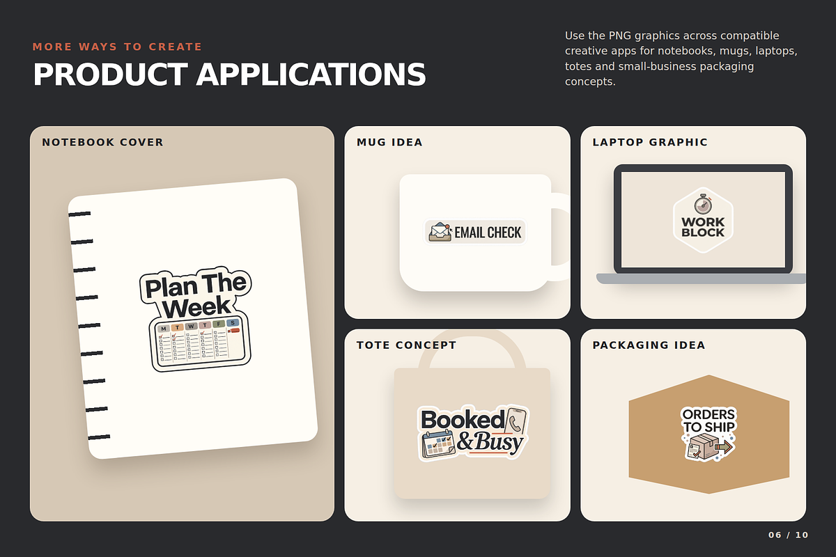 30 Business Planner Digital Stickers, a Work Illustration by Local Marketing Templates (Photo 6 of 10)