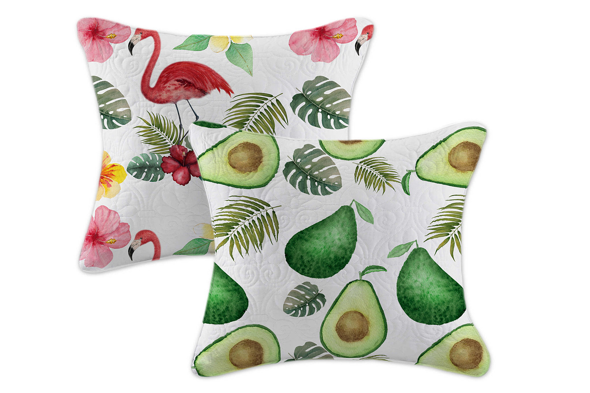Watercolor Tropical Set, a Food Illustration by Pretty light (Photo 7 of 7)
