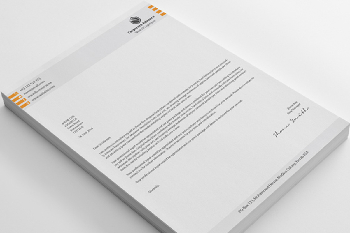 Letterheads, a Stationery Template by shujaktk (Photo 4 of 5)