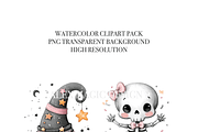 30 Cute Halloween Clipart, a Decorative Illustration by Pati Charm Studio (Thumbnail 4 of 8)