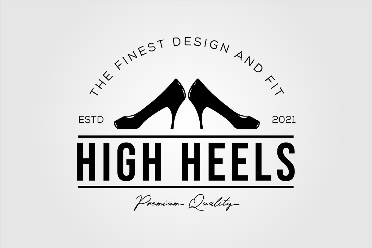 woman shoe, footwear high heels logo, a Graphic by Rizkaarishandy_shop (Photo 2 of 2)