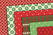 Christmas Red Green Digital Paper, a Pattern Graphic by AzmariDigitals (Thumbnail 3 of 3)