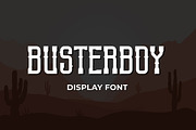 Busterboy - Display Font, a Slab Serif Font by Mightyfire (Thumbnail 1 of 3)