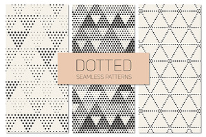 Dotted Seamless Patterns. Set 7