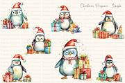 Christmas Animals: Penguins, a Seasonal Illustration by Dazzling Art Boutique (Thumbnail 5 of 15)