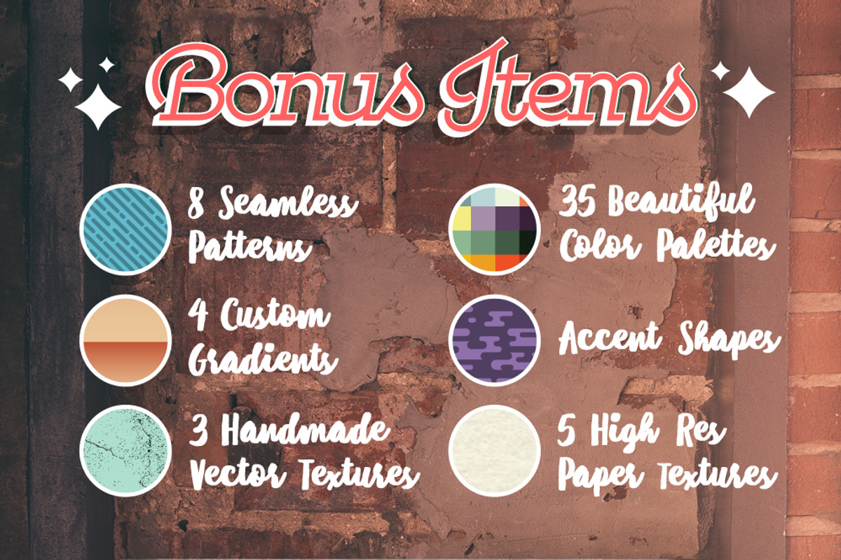 Type Illustration Toolkit + EXTRAS, a Layer Style Add-On by graphiklee (Photo 5 of 6)