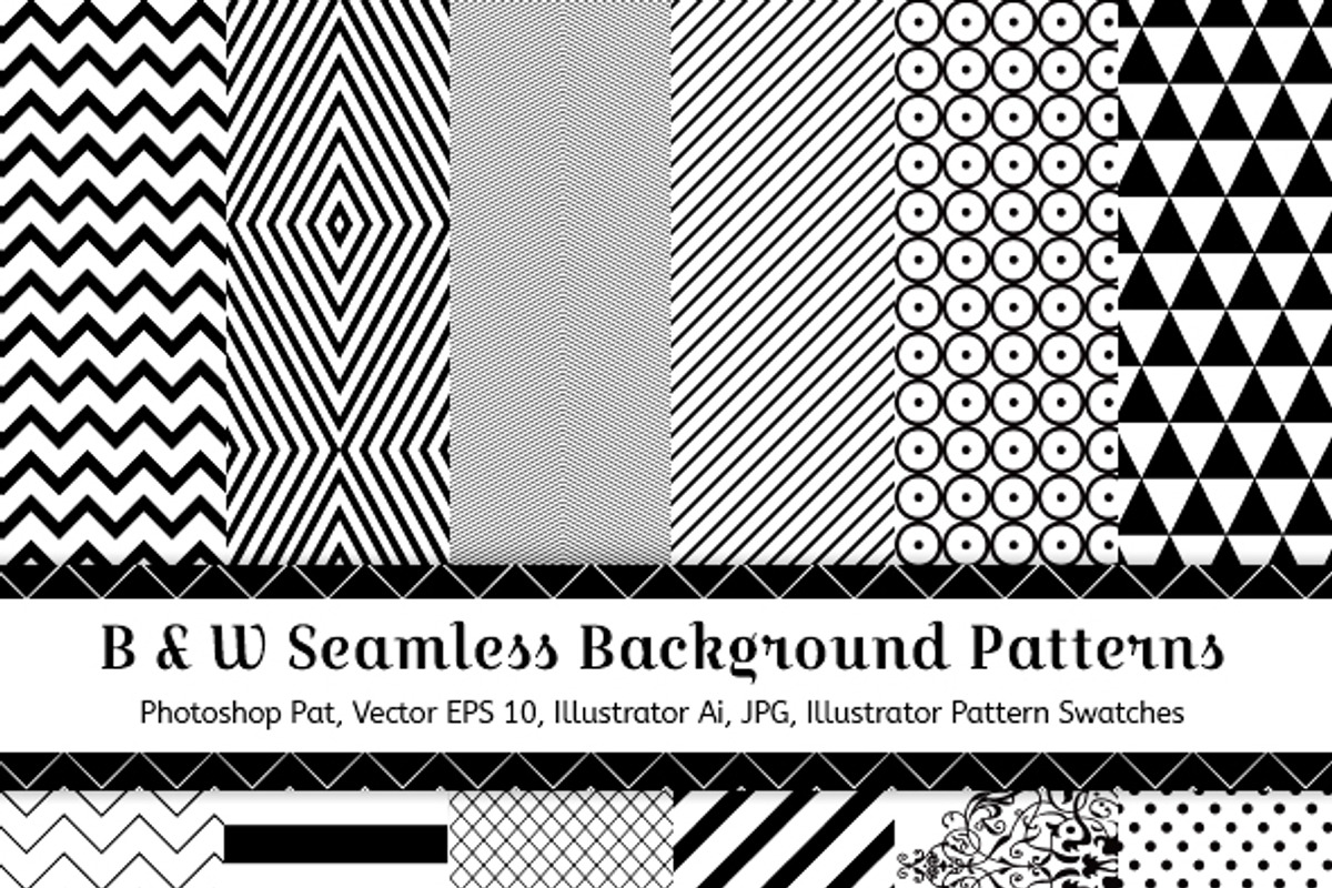 12 Geometric Seamless Patterns