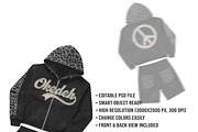 Distressed Zip Hoodie Set Mockup PSD, a Hoody Mockup by std.badboy (Thumbnail 4 of 4)