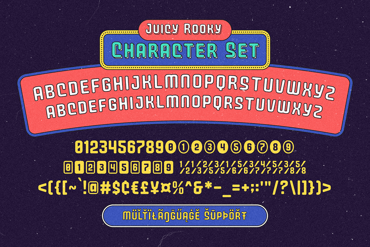 Juicy Rooky Vintage Family, a Sans Serif Font by wubstudio (Photo 2 of 10)