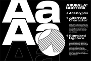 Arupala Grotesk, a Sans Serif Font by Jetsmax® Studio (Thumbnail 5 of 10)
