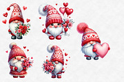 Sweet Valentine's Day Gnome Clipart, an Illustration by Designworld (Thumbnail 4 of 6)