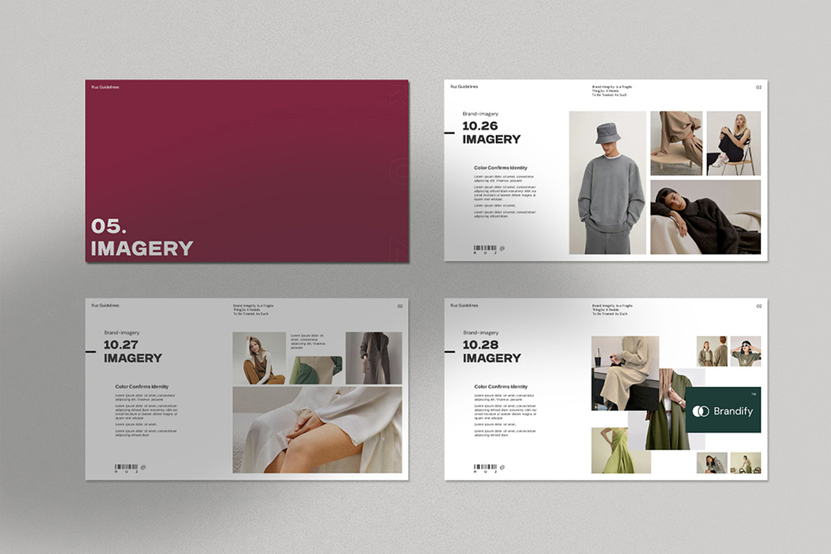 Brand Guideline PowerPoint, a Presentation Template by Dream-Lab (Photo 10 of 12)