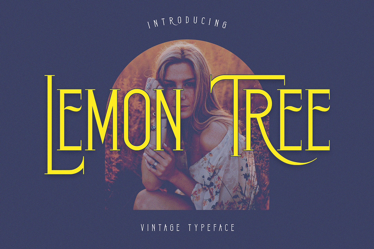 Lemon Tree Vintage Condensed Serif, a Serif Font by JumboDesign (Photo 1 of 6)
