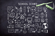 Chalk Font and School Pack, a Sans Serif Font by Nadezda (Thumbnail 4 of 15)