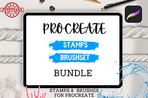 Procreate Brushes & Stamps BUNDLE