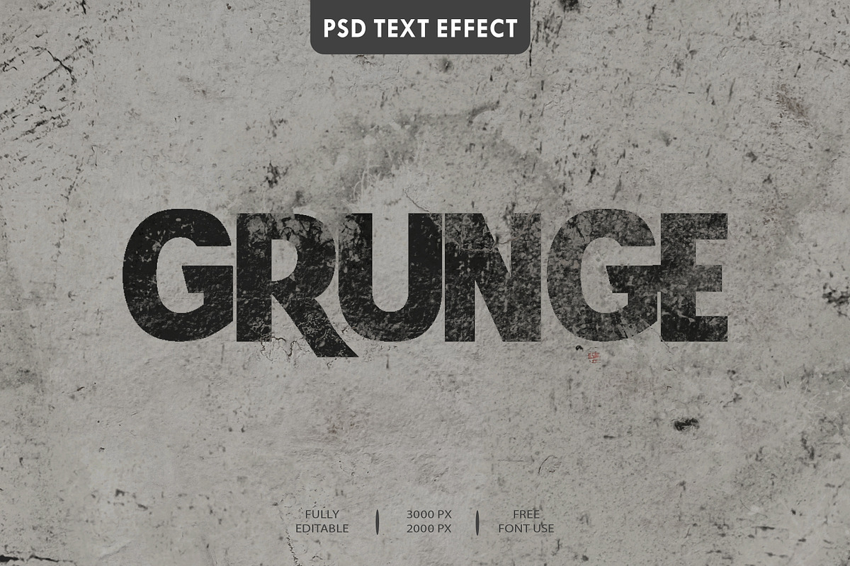 Grunge Text Effect Styles, a Layer Style Add-On by dx_vect (Photo 1 of 2)