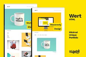 Wert HTML - Minimal Unique Portfolio