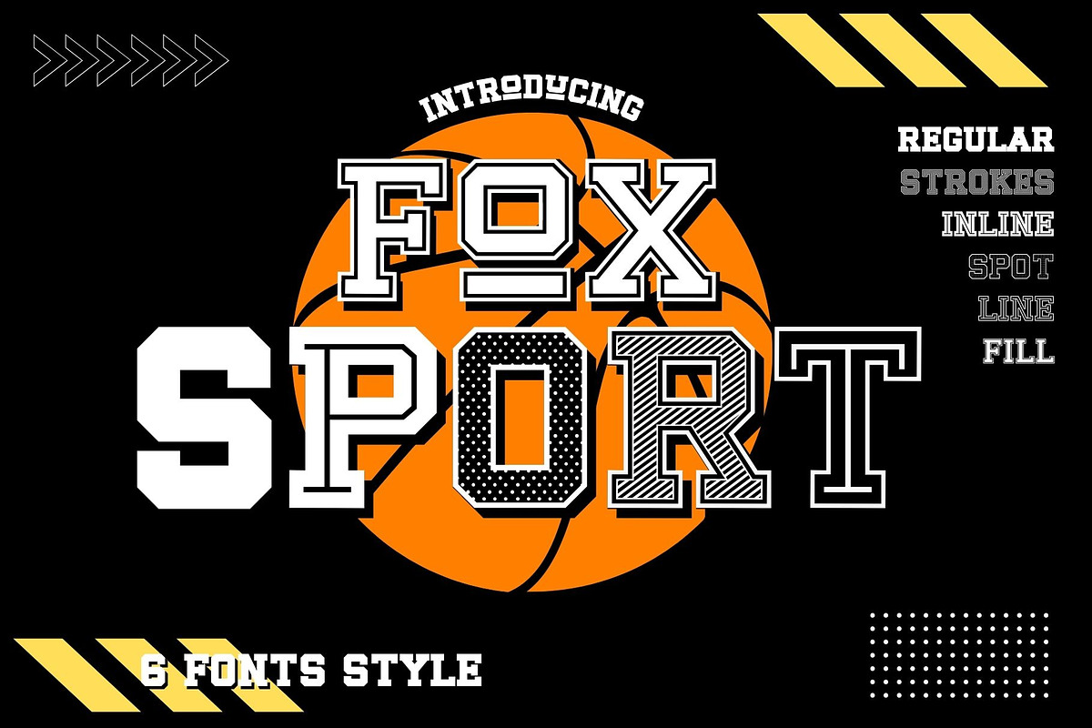 Fox Sport 6 Fonts Style, a Slab Serif Font by Fox7 By Rattana (Photo 1 of 12)