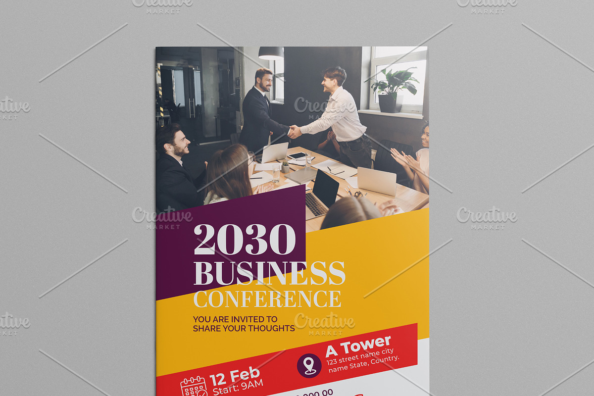Business Conference Bifold Brochure, a Brochure Template by Cristal Pioneer (Photo 6 of 6)