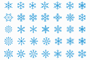 Snowflake Vector SVG PNG Clipart, a Seasonal Illustration by Kusumaillustration (Thumbnail 7 of 11)