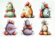Whimsical Easter Eggs Png Clipart, an Illustration by Creative Art (Thumbnail 5 of 8)