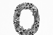50 Elegant Floral Oval Mirror Frame, a Decorative Illustration by Amazin_art (Thumbnail 29 of 40)