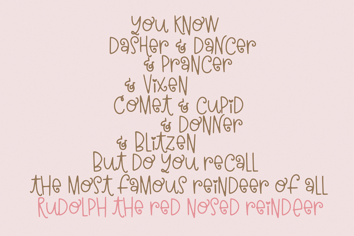 Christmas Kisses | Fun Holiday Font, a Font by KA Designs (Photo 7 of 10)