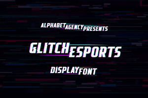 GLITCH ESPORTS DISPLAY FONT