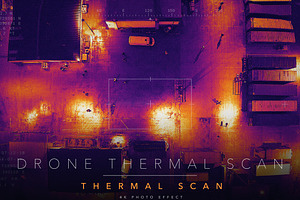 Thermal Drone Photo Effect Template, a Presentation Template by DesignerCandies