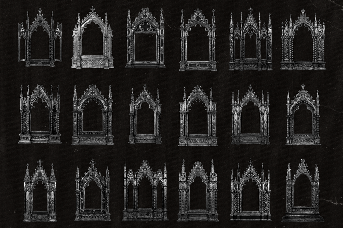Gothic Medieval Frames, an Object Graphic by The Flossy Finch (Photo 21 of 21)