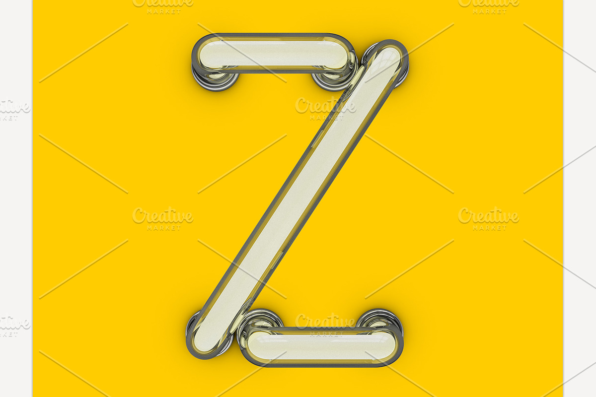Neon tube font, an Object Graphic by 3D Graphics Shop (Photo 20 of 38)