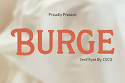 Burge – Cute Serif, a Serif Font by Craft Supply Co. (Thumbnail 1 of 8)