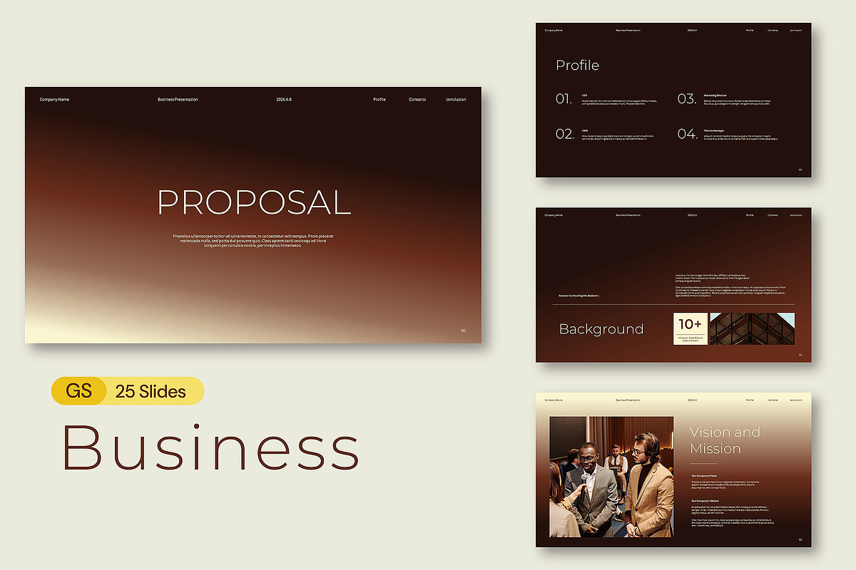 Business Proposal Google Slides, a Presentation Template by Siska Arista (Photo 2 of 5)