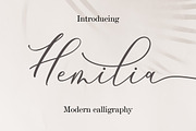 Hemilia Script, a Script Font by Amarlettering (Thumbnail 1 of 6)