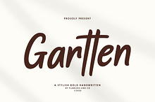 Gartten - Bold Handwritten Font