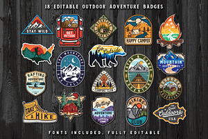 Outdoor Adventure Patch Set