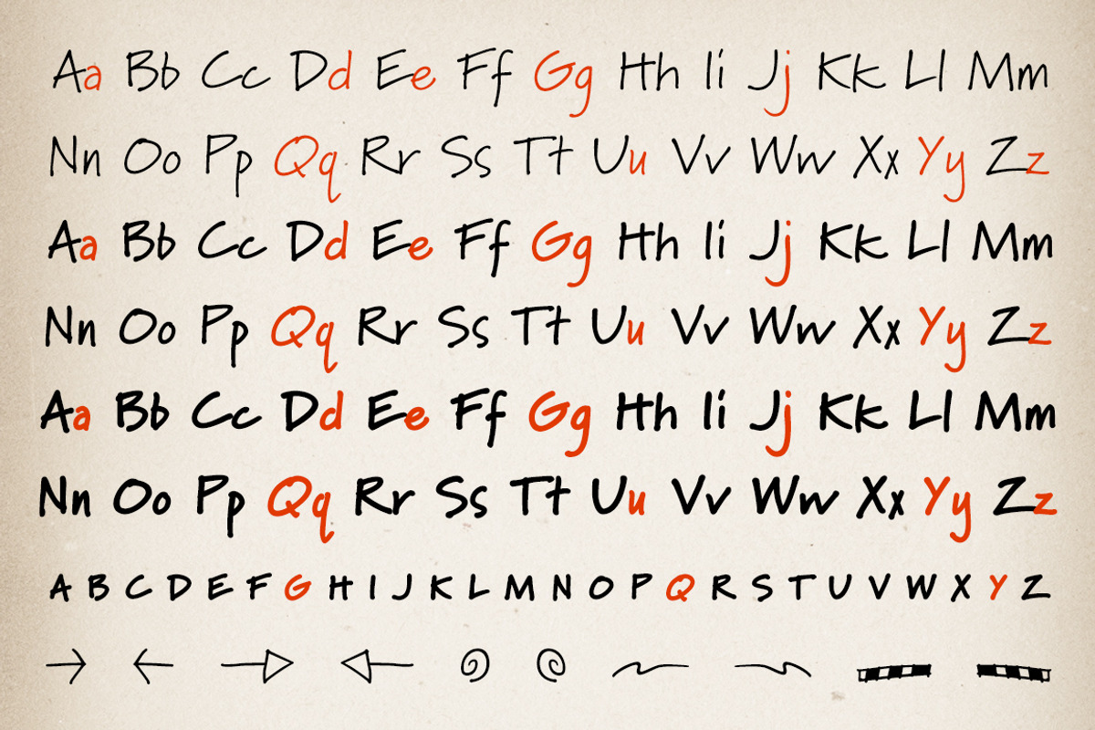 Marydale, a font with personality preview 6