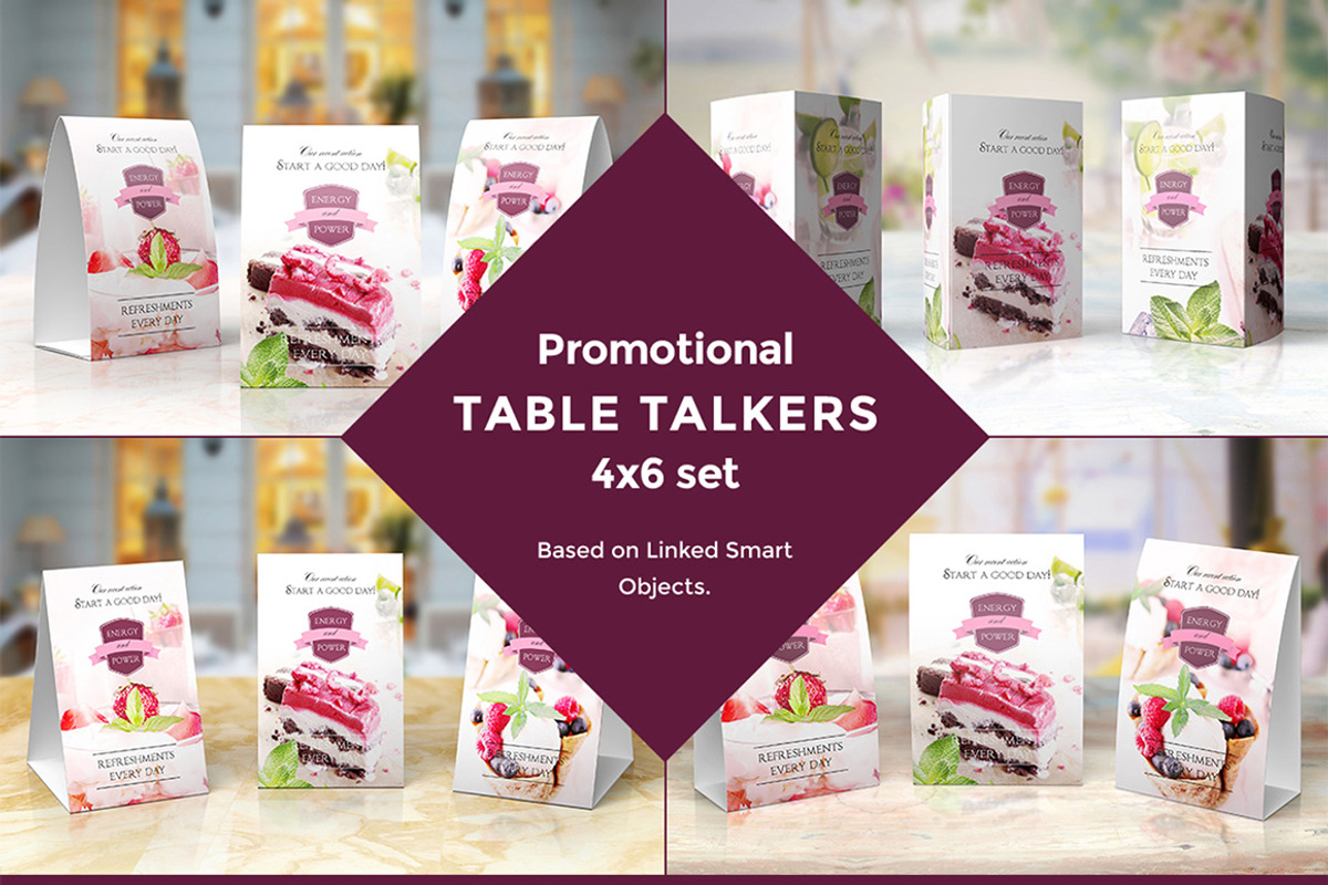 Table Tent Mock-up's Kit, a Product Mockup by ItemBridge (Photo 1 of 5)