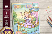 Magical Princess Coloring Book Vol41, a Person Illustration by ikarifq shop (Thumbnail 1 of 7)