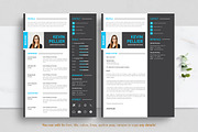Clean and creative minimal resume, a Resume Template by Blackcloud_Creations (Thumbnail 2 of 5)