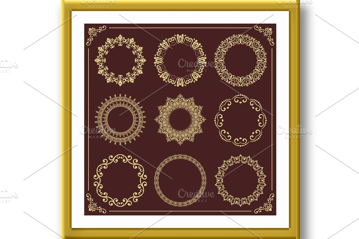 Vintage Big Set of Round Vector, an Illustration by FineArtStudio (Photo 2 of 3)
