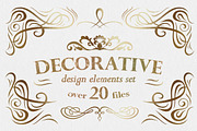 Decorative ornamental elements set, an Object Graphic by Warm Hearted Studio (Thumbnail 10 of 10)