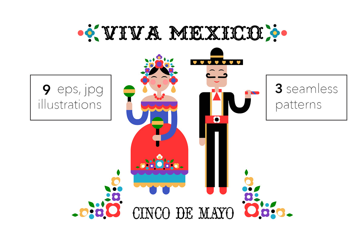 Cinco de Mayo illustrations, a Food Illustration by DinaraChernaya (Photo 1 of 4)