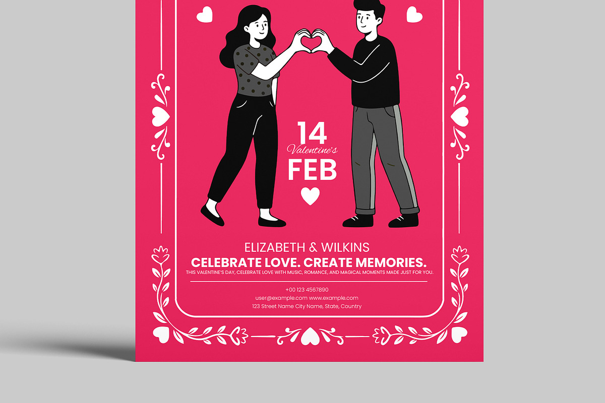 Valentines Day Flyer Template, a Stationery Template by MightyDesign (Photo 5 of 8)