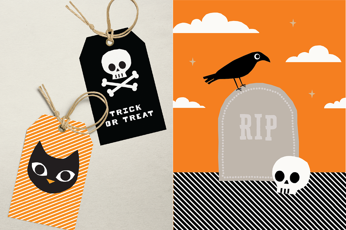 Halloween Vector Graphics, a Seasonal Illustration by Gross Illustrations (Photo 3 of 8)