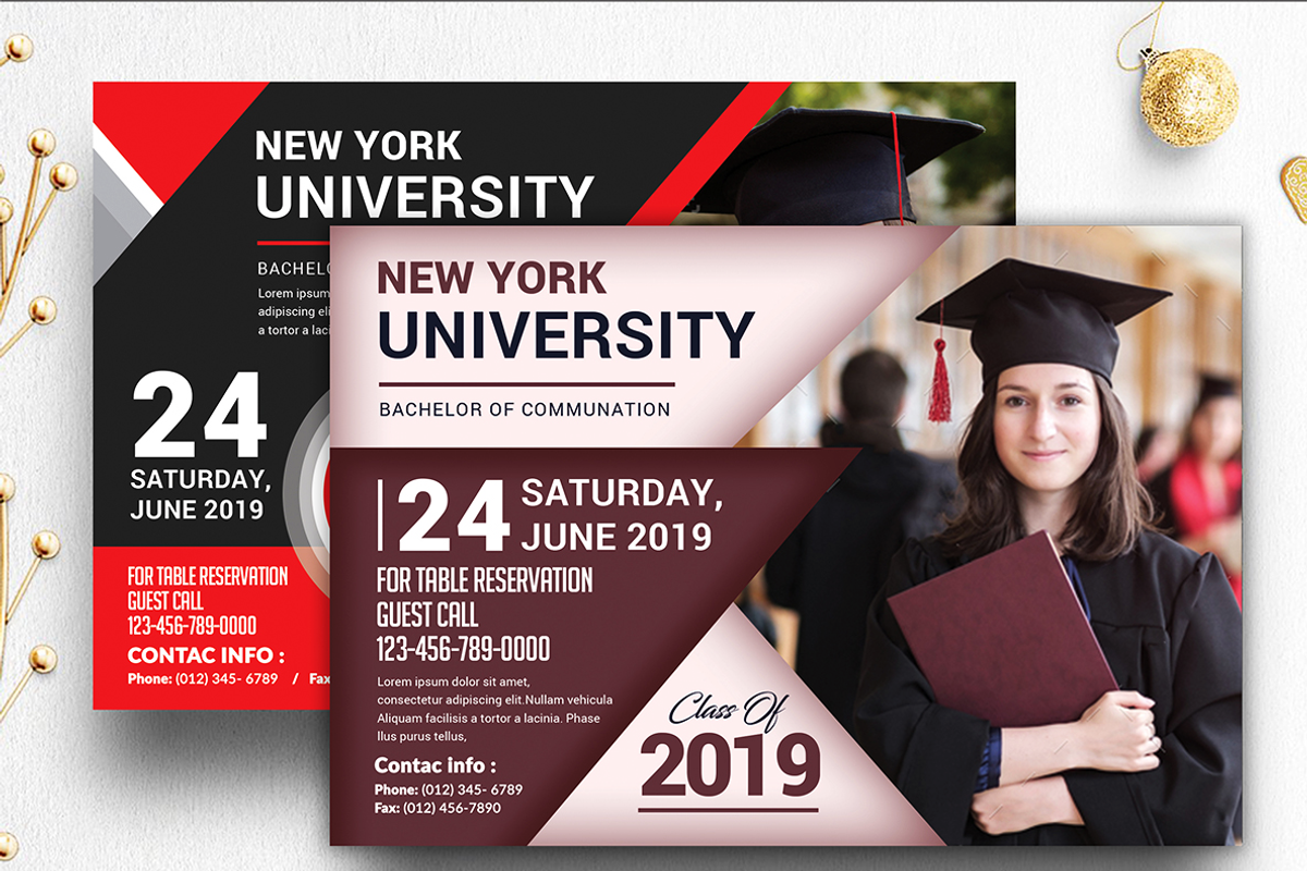 Graduation Invitation Bundle, an Invitation Template by AfzaalGraphics (Photo 3 of 19)