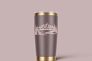 Mountain Scenes Silhouettes Vector 3, an Object Illustration by Seaquint (Thumbnail 4 of 5)
