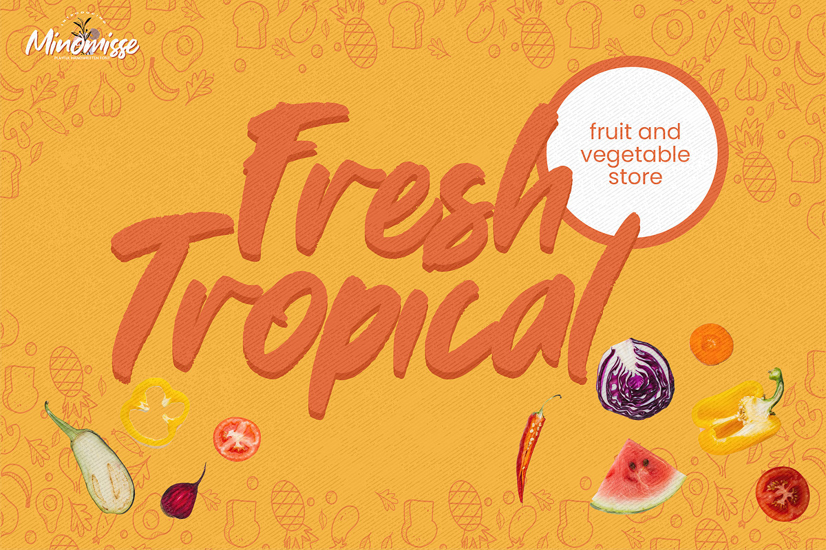 Minomisse - Playful Handwritten Font, a Font by Gassstype (Photo 4 of 8)