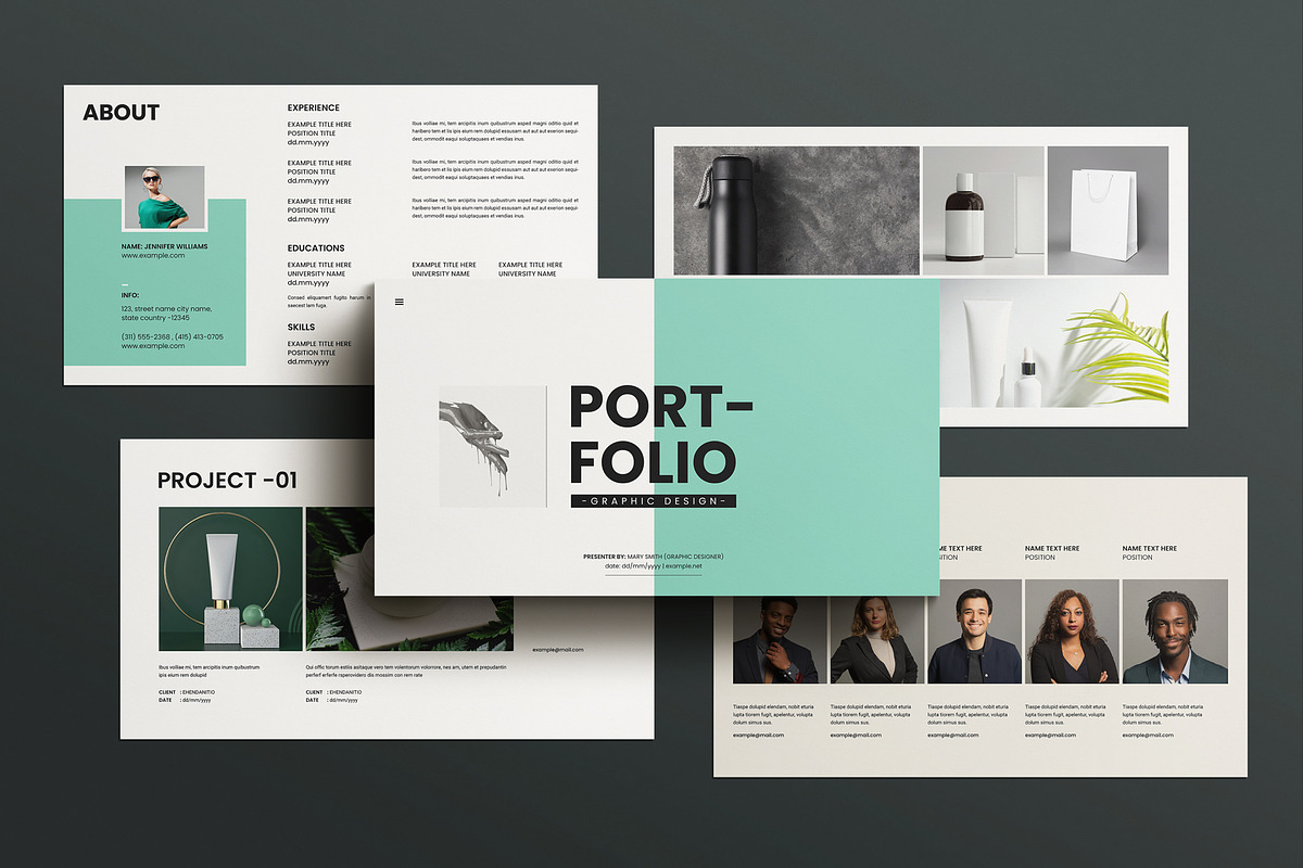 Portfolio Presentation Template, a Presentation Template by MassiveCreator (Photo 1 of 4)