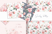 Pink Watercolor roses, a Decorative Illustration by Lisima (Thumbnail 9 of 9)